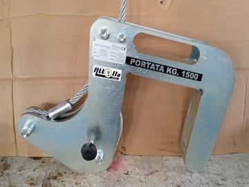 pinza per sollevamento pozzetti